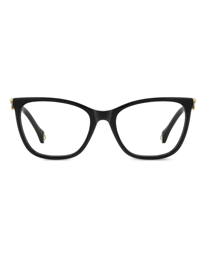 Carolina Herrera New York Cat-Eye-Brille - Schwarz Schwarz