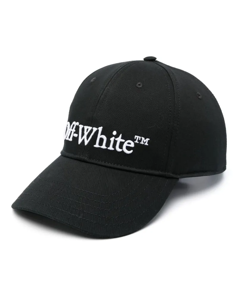 OFF-WHITE Bookish Dril Baseballkappe Schwarz