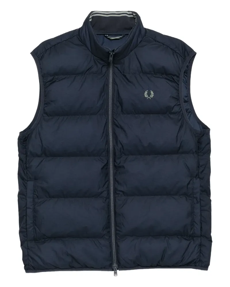 Fred Perry Gefütterte Weste mit Logo - Blau Blau