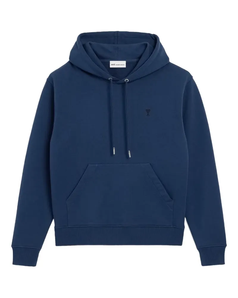 AMI Paris Hoodie mit Ami de Coeur-Stickerei - Blau Blau