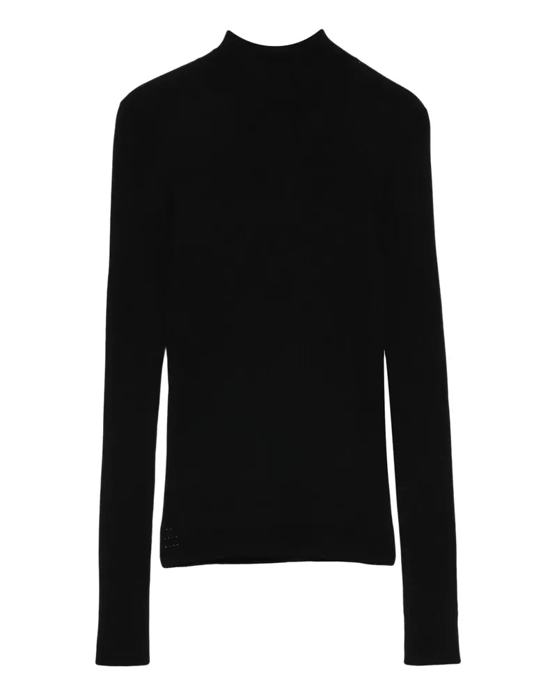Twin-Set Langärmeliges T-Shirt - Schwarz Schwarz