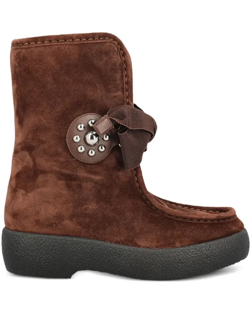 Valentino Garavani Stiefeletten mit Schleife - Braun Braun