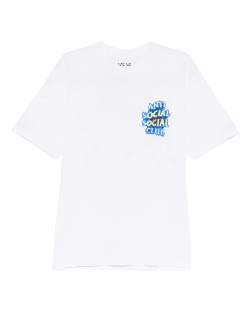 Anti Social Social Club T-Shirt mit Logo-Print - Weiß Weiß