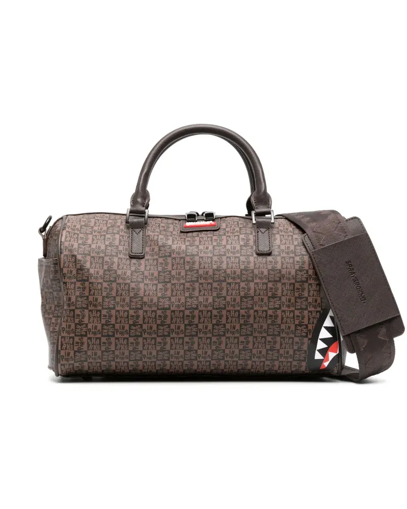 Sprayground Sharks in Paris Reisetasche - Schwarz Schwarz