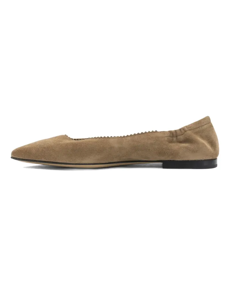 POMME D'OR Ingrid suede ballet flats - Braun Braun