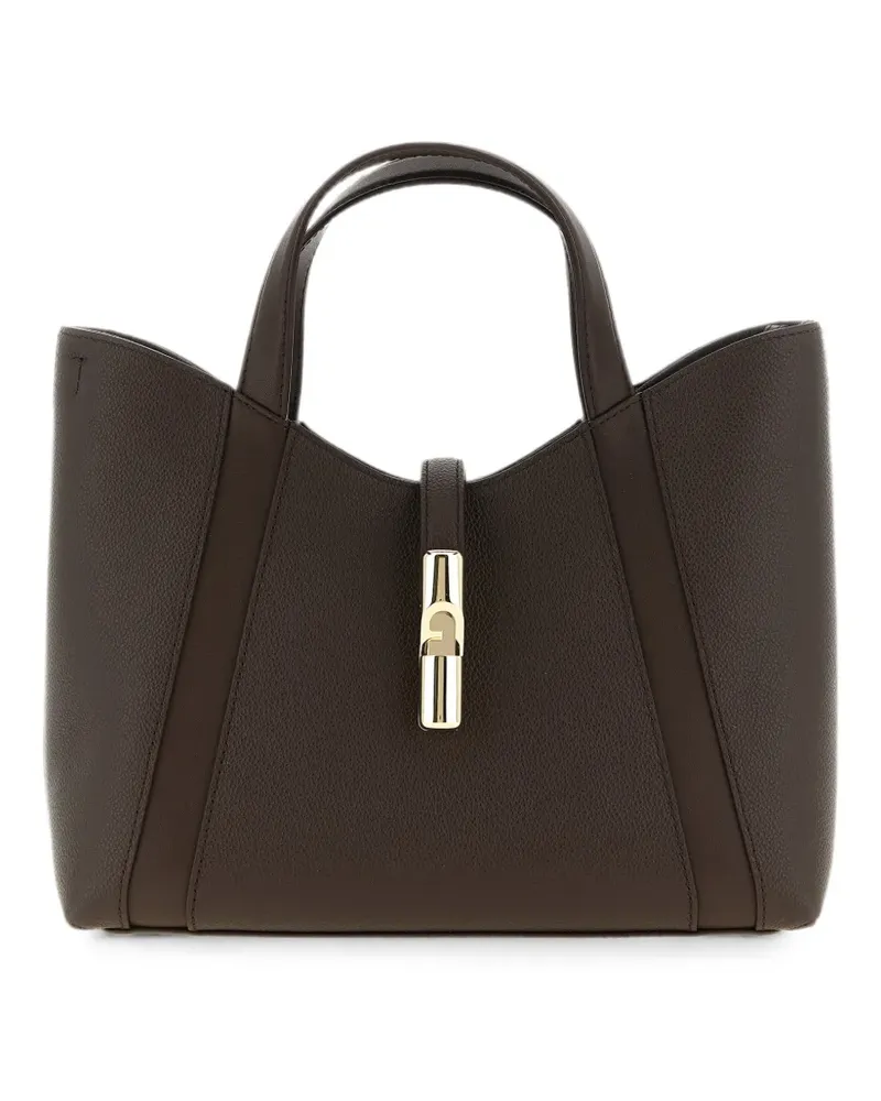 Furla Small Goccia leather tote bag - Braun Braun