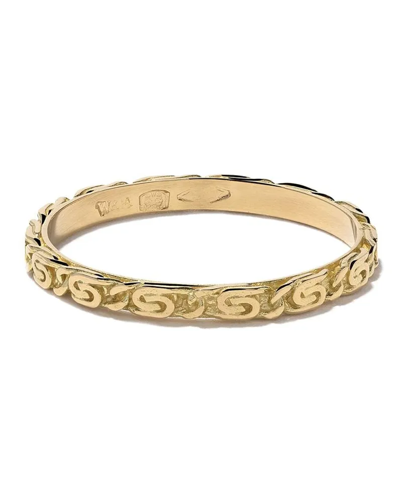 Wouters & Hendrix 18kt Gelbgoldring im Ketten-Design Gold