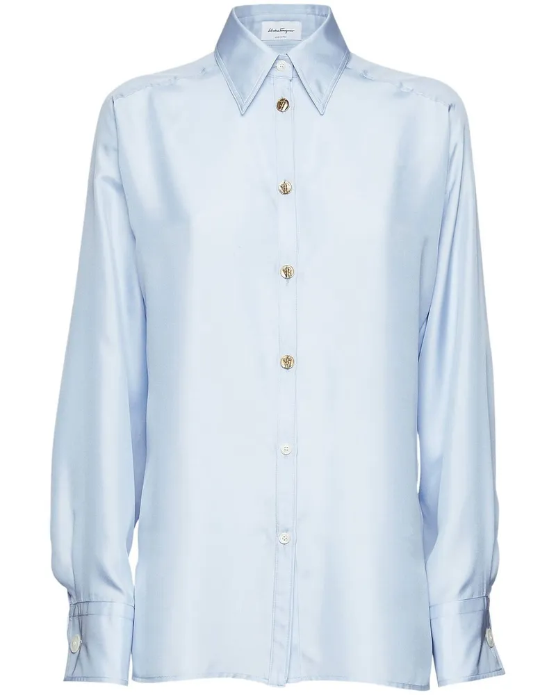 Ferragamo Hemd mit Knöpfen - Blau Blau