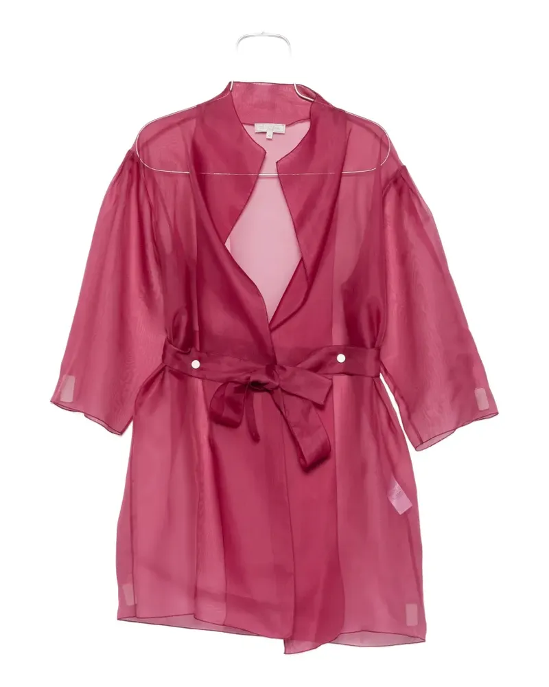 Antonelli Firenze sheer belted coat - Violett Violett