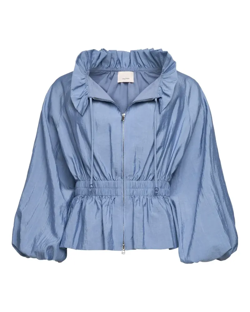 Cinq à Sept ruffled peplum jacket - Blau Blau