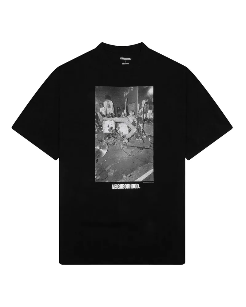 Neighborhood x Charles Peterson printed T-shirt - Schwarz Schwarz