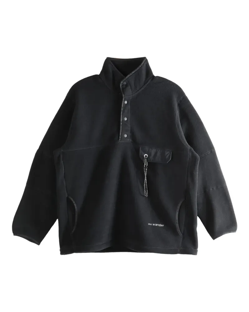 and wander press-stud fastening jacket - Schwarz Schwarz