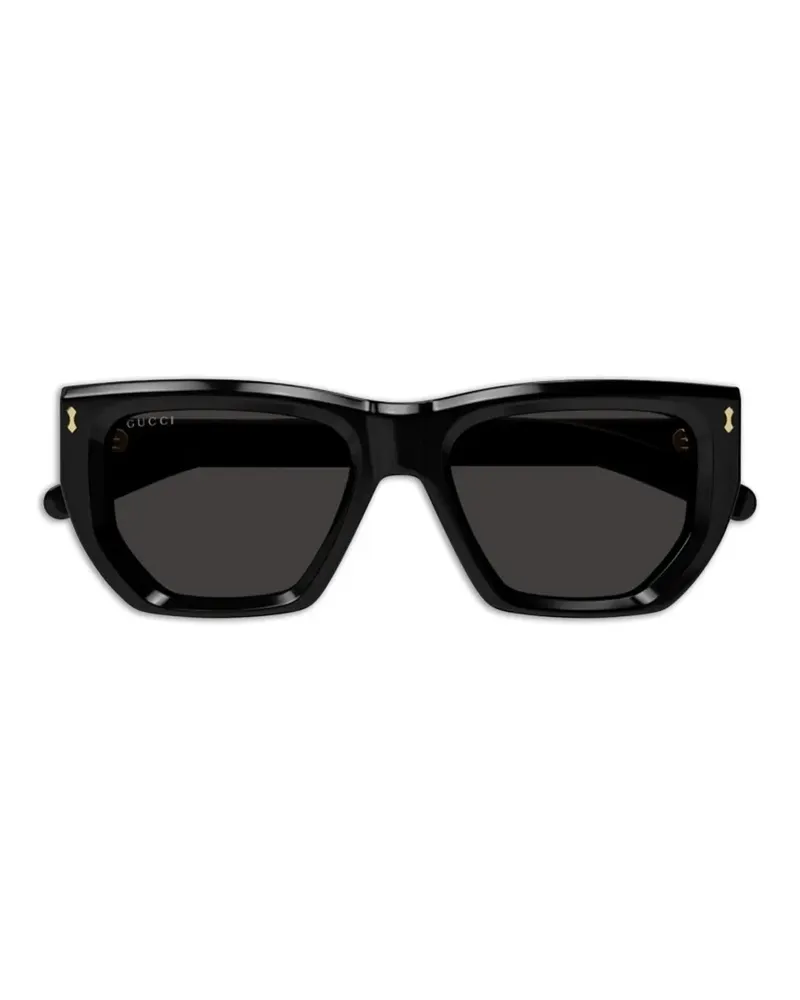 Gucci geometric-frame sunglasses - Schwarz Schwarz