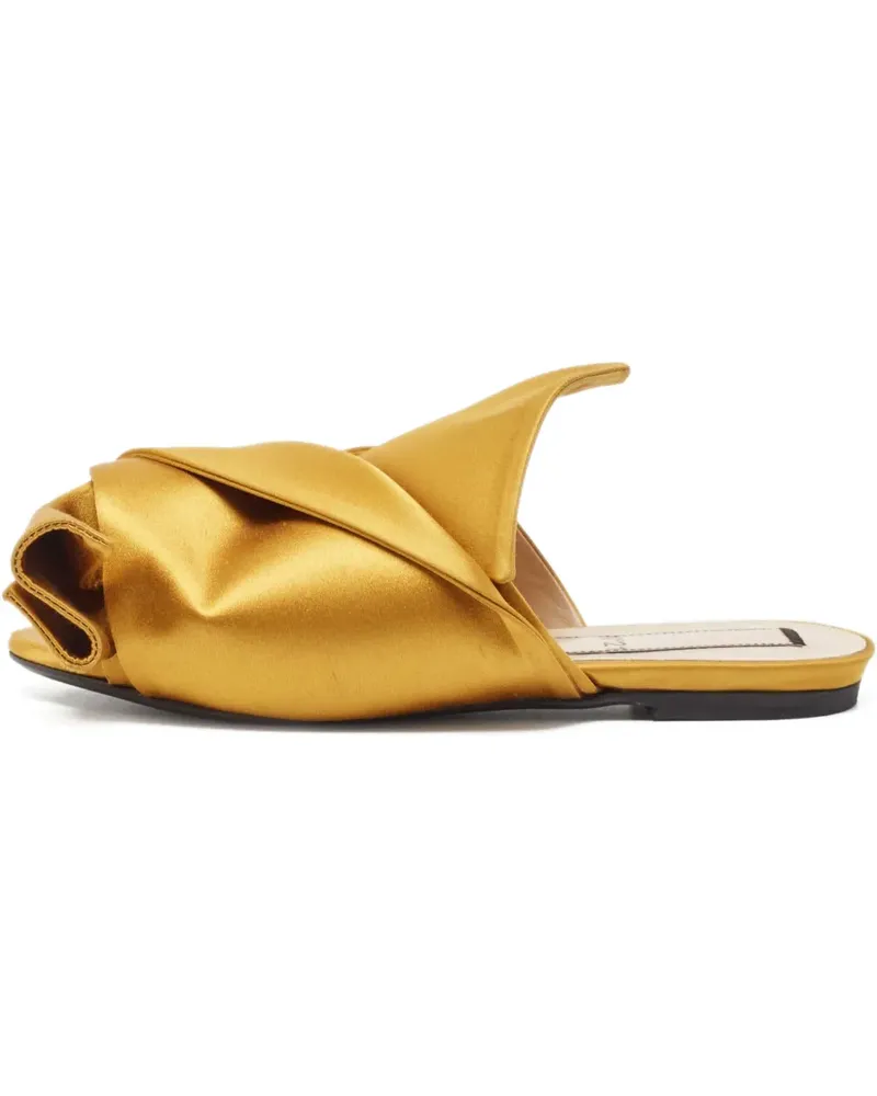 N° 21 Pre-owned Raso Sandalen aus geknotetem Satin - Gelb Gelb