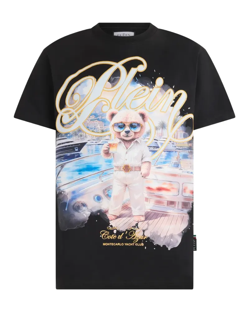 Philipp Plein T-Shirt mit rundem Ausschnitt - Schwarz Schwarz