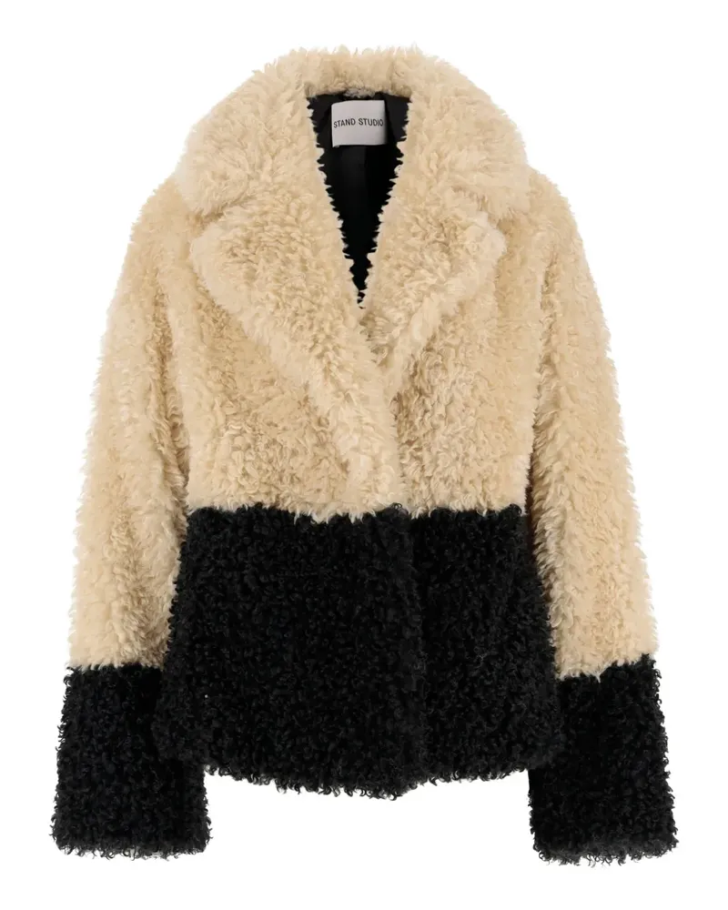 STAND Jacke in Colour-Block-Optik - Nude Nude