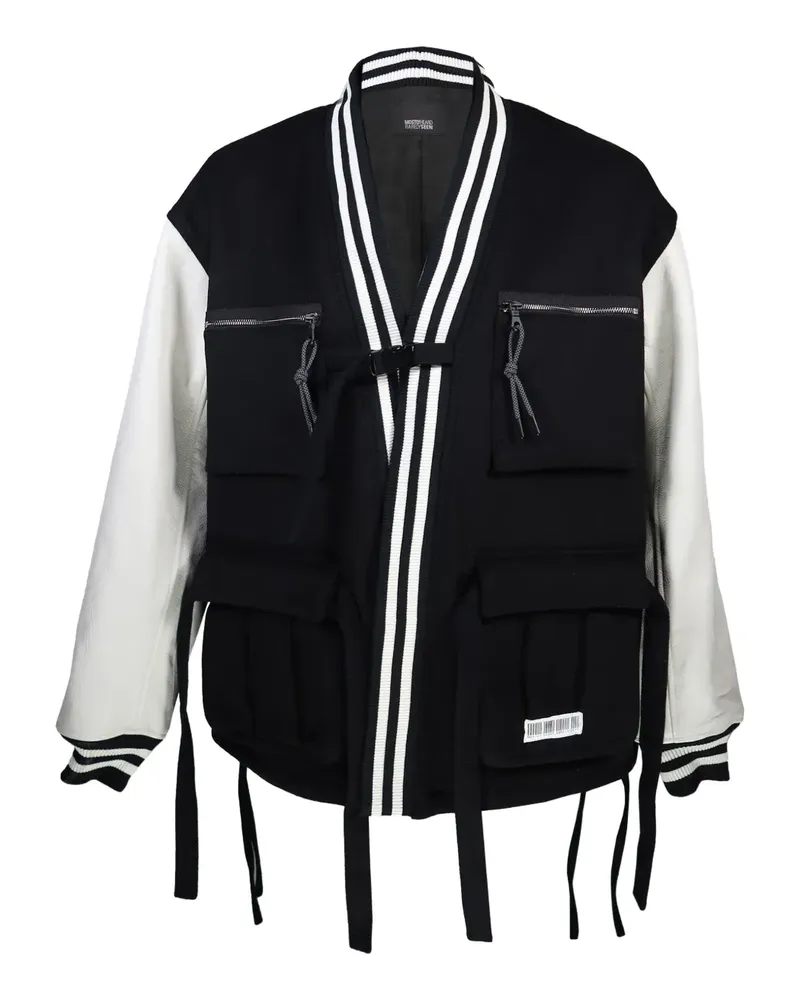 Mostly Heard Rarely Seen Collegejacke mit Logo-Stickerei - Schwarz Schwarz