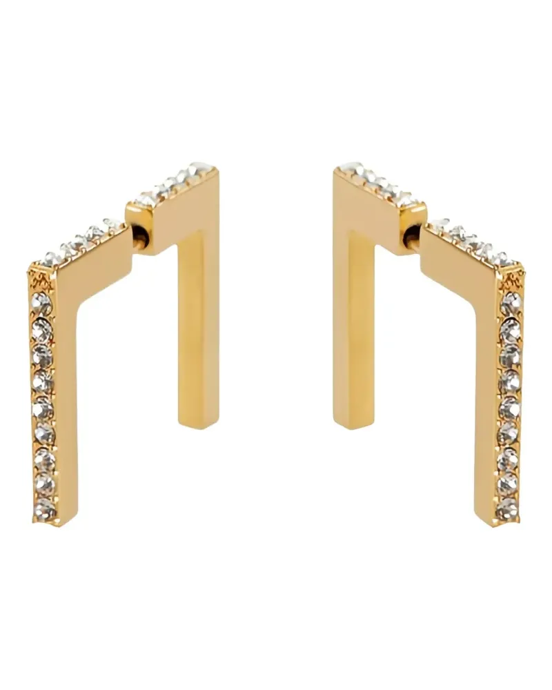 Elisabetta Franchi Ohrringe mit Strass - Gold Gold