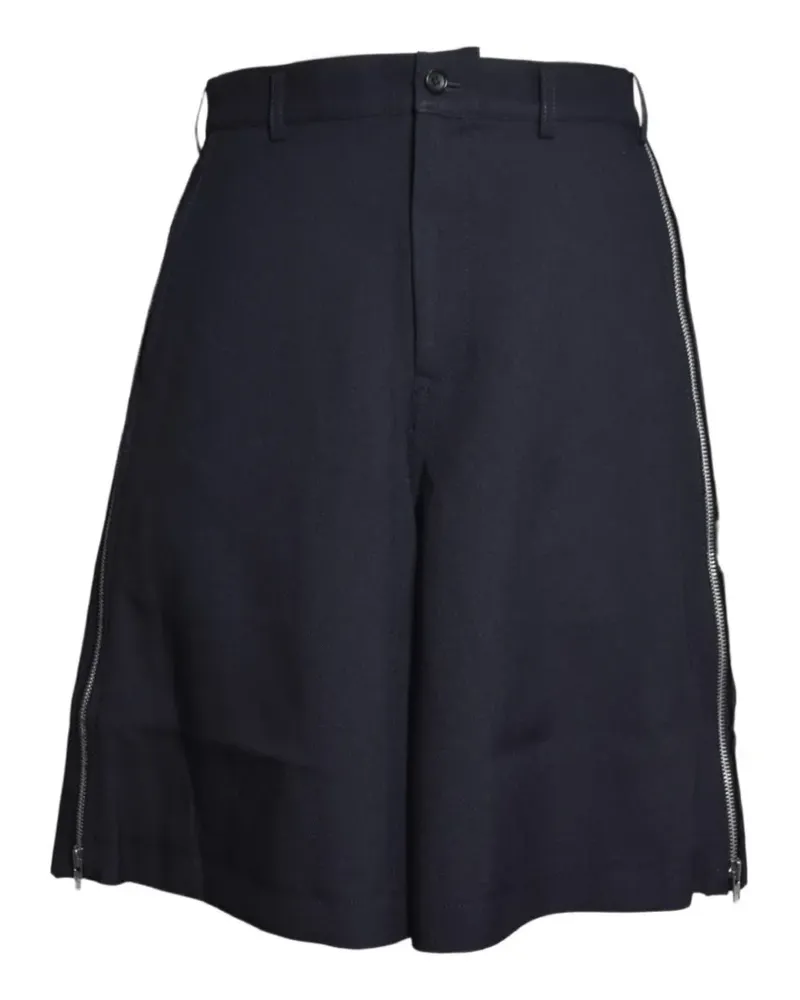 Comme des Garçons side-zip shorts - Schwarz Schwarz