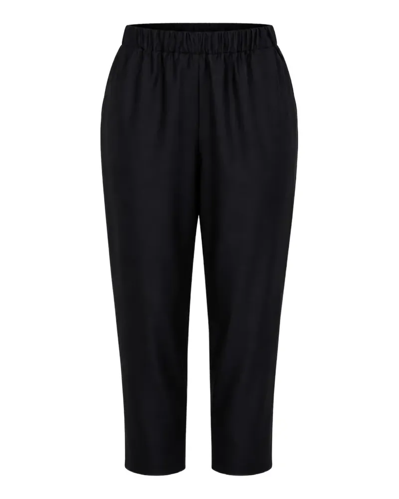Dušan elasticated-waist carrot trousers - Schwarz Schwarz