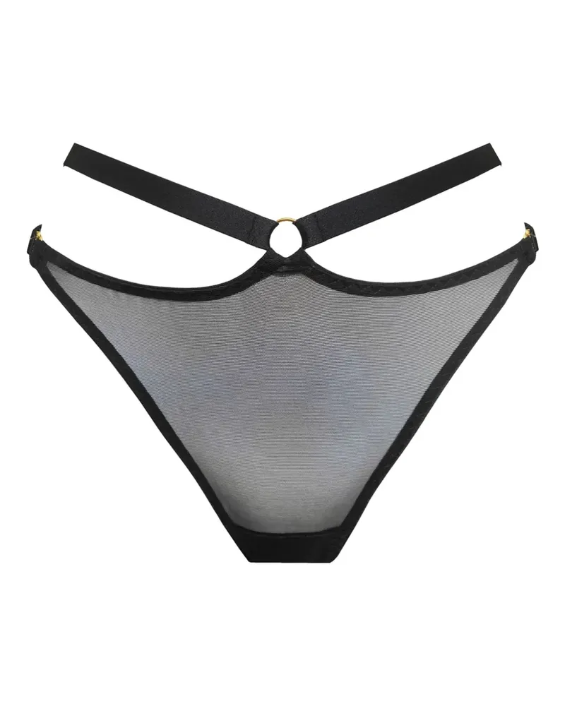 Bordelle Slip mit Cut-Out - Schwarz Schwarz