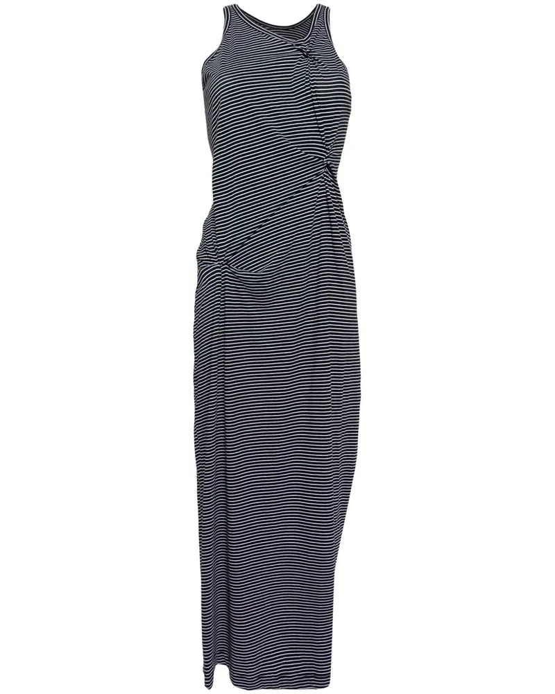 JNBY Gestreiftes Maxikleid mit Raffung - Weiß Weiß