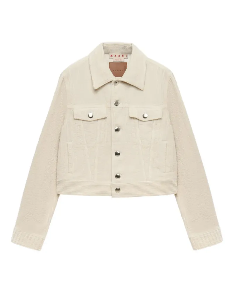 Marni corduroy button-up jacket - Nude Nude