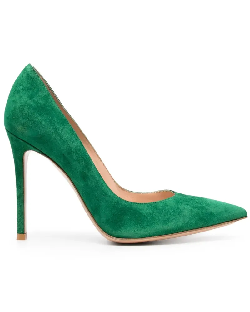 Gianvito Rossi Pumps aus Wildleder - Grün Grün