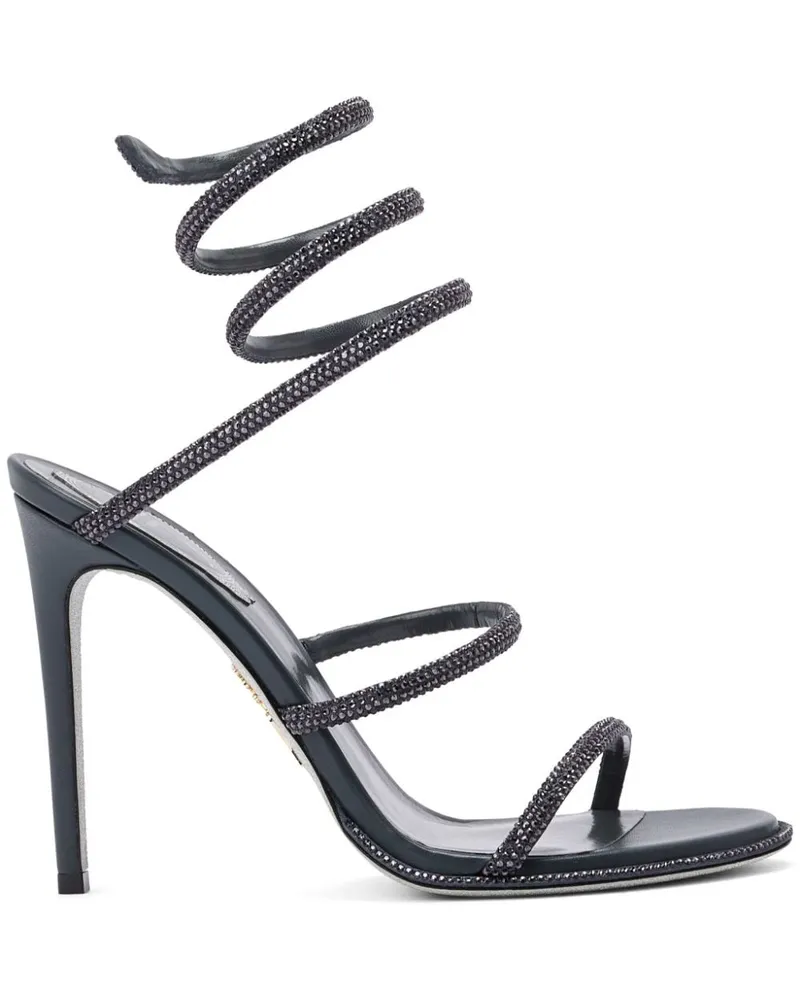 René Caovilla Cleo Sandalen 105mm - Grau Grau