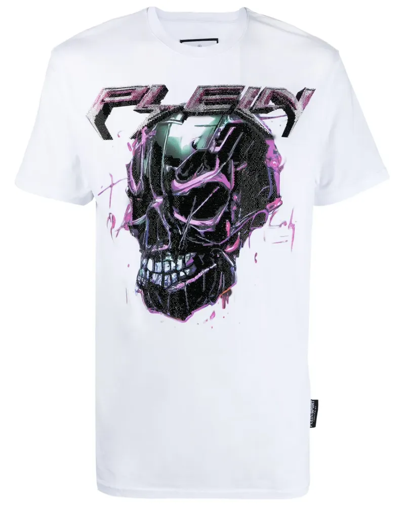 Philipp Plein T-Shirt mit Logo-Print - Weiß Weiß