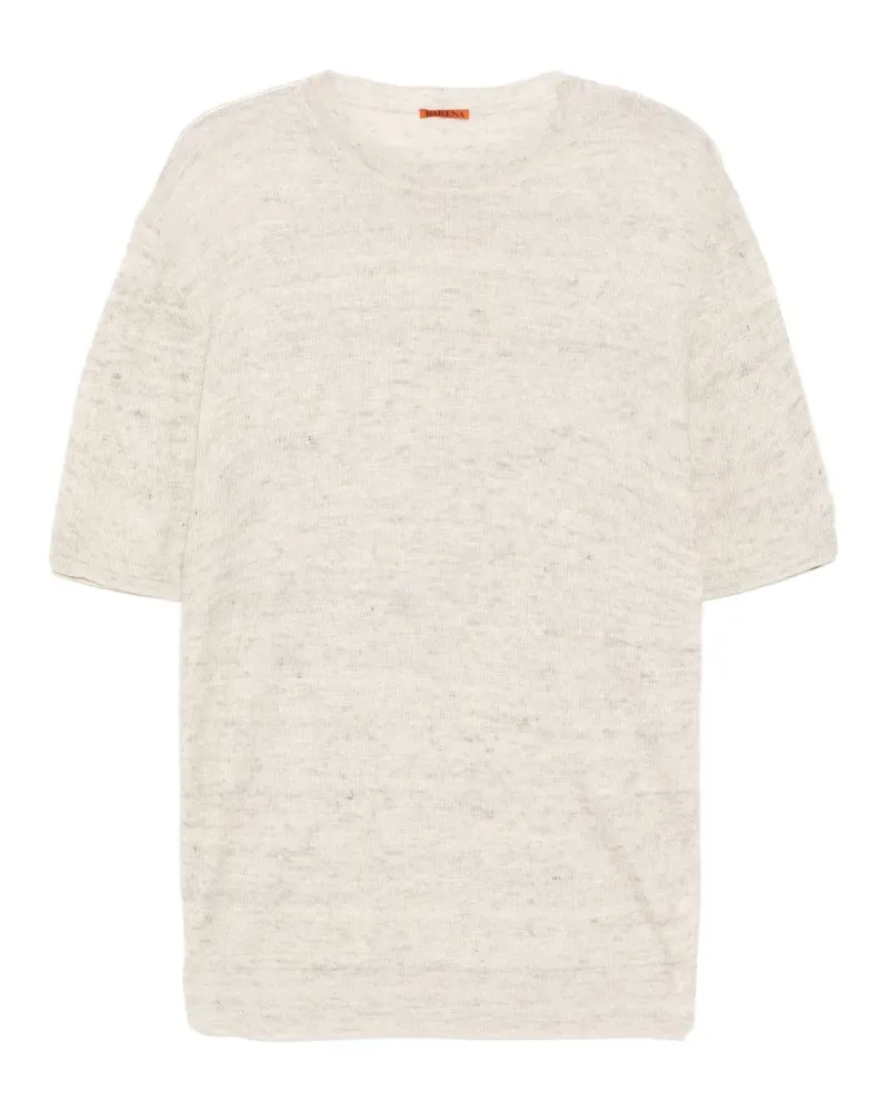 BARENA tuga knit t-shirt - Nude Nude