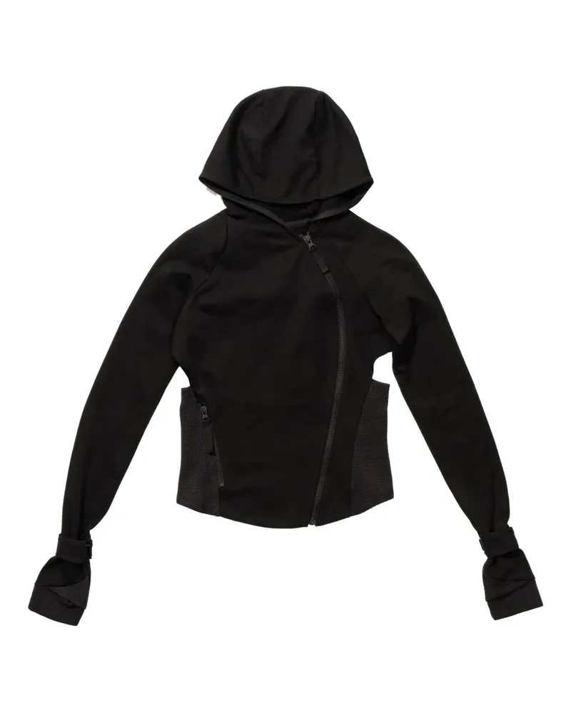 Hyein Seo Kapuzenjacke mit Reißverschluss - Schwarz Schwarz