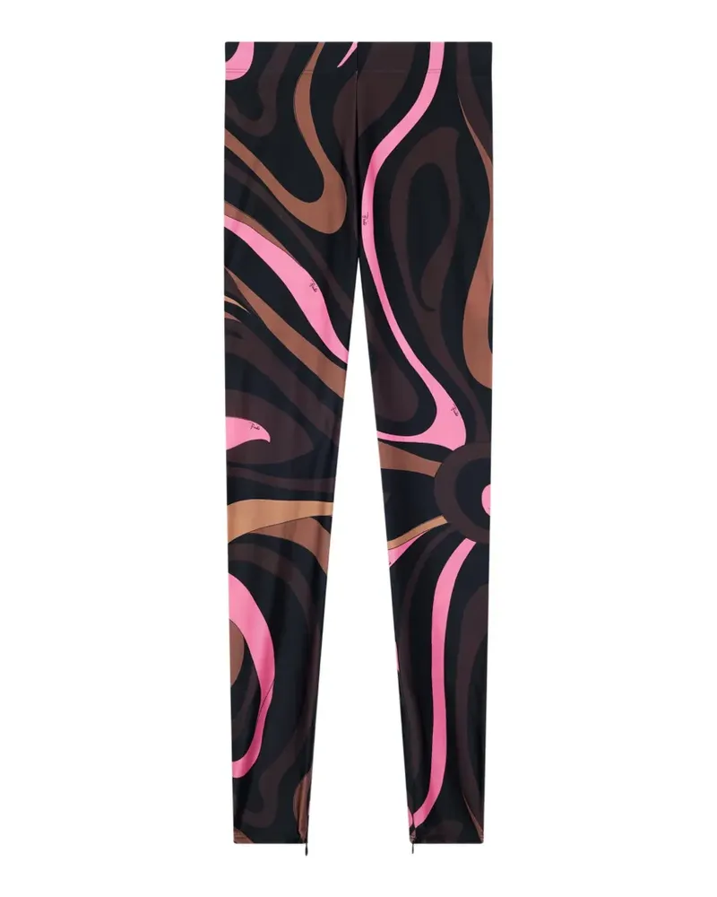 Emilio Pucci Leggings mit Marmo-Print - Schwarz Schwarz