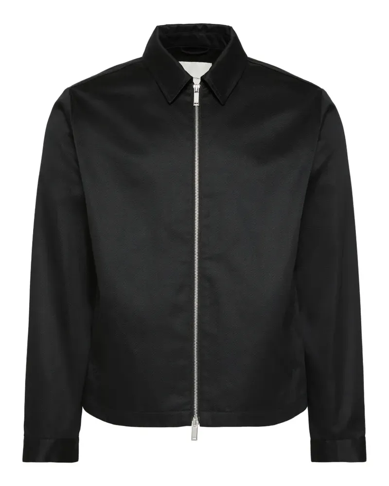 Calvin Klein zip-up shirt jacket - Schwarz Schwarz
