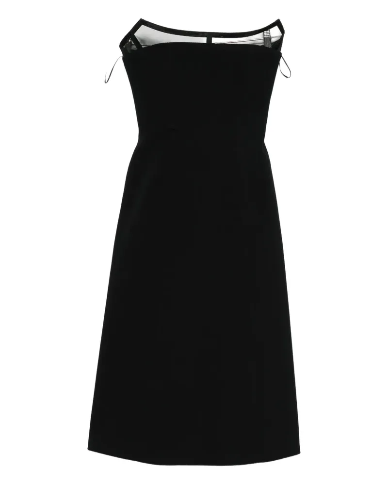 Blumarine strapless midi dress - Schwarz Schwarz