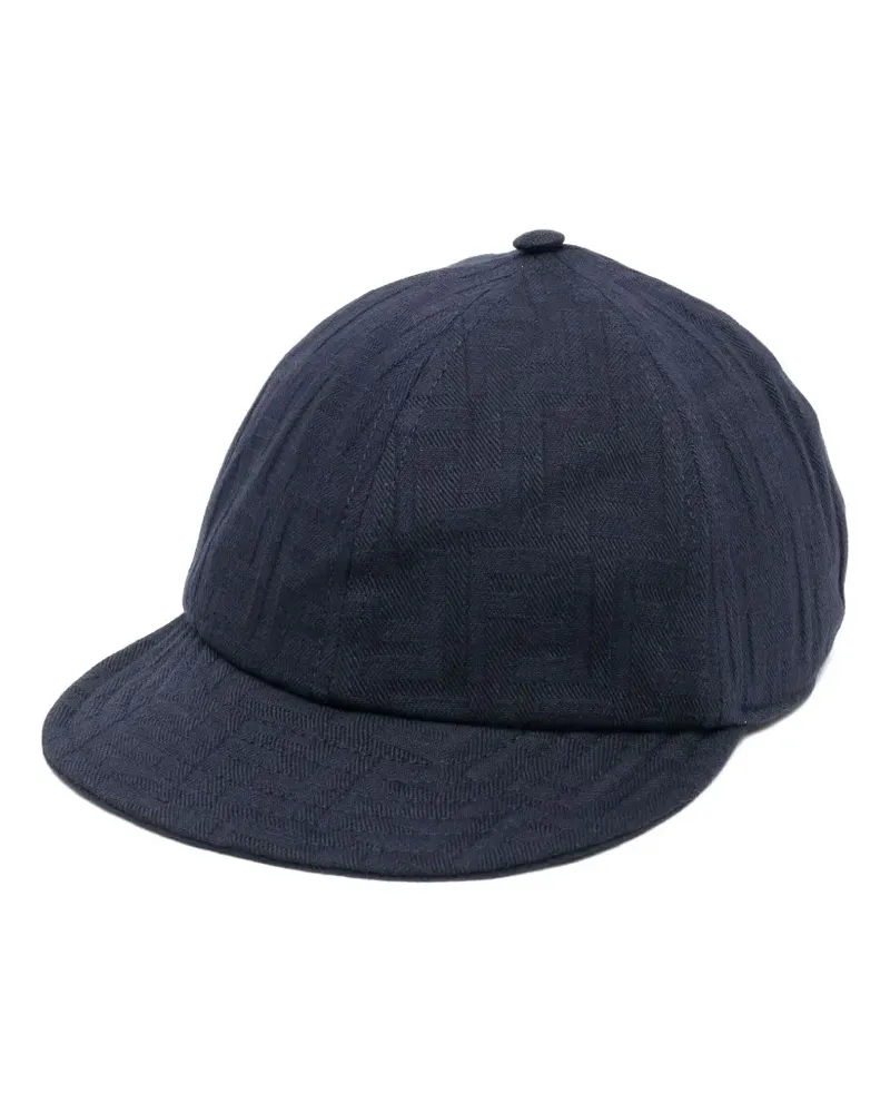 Fendi Baseballkappe mit Monogrammmuster - Blau Blau