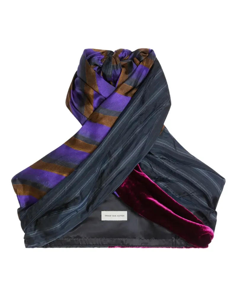 Dries van Noten Gewickeltes Oberteil - Blau Blau