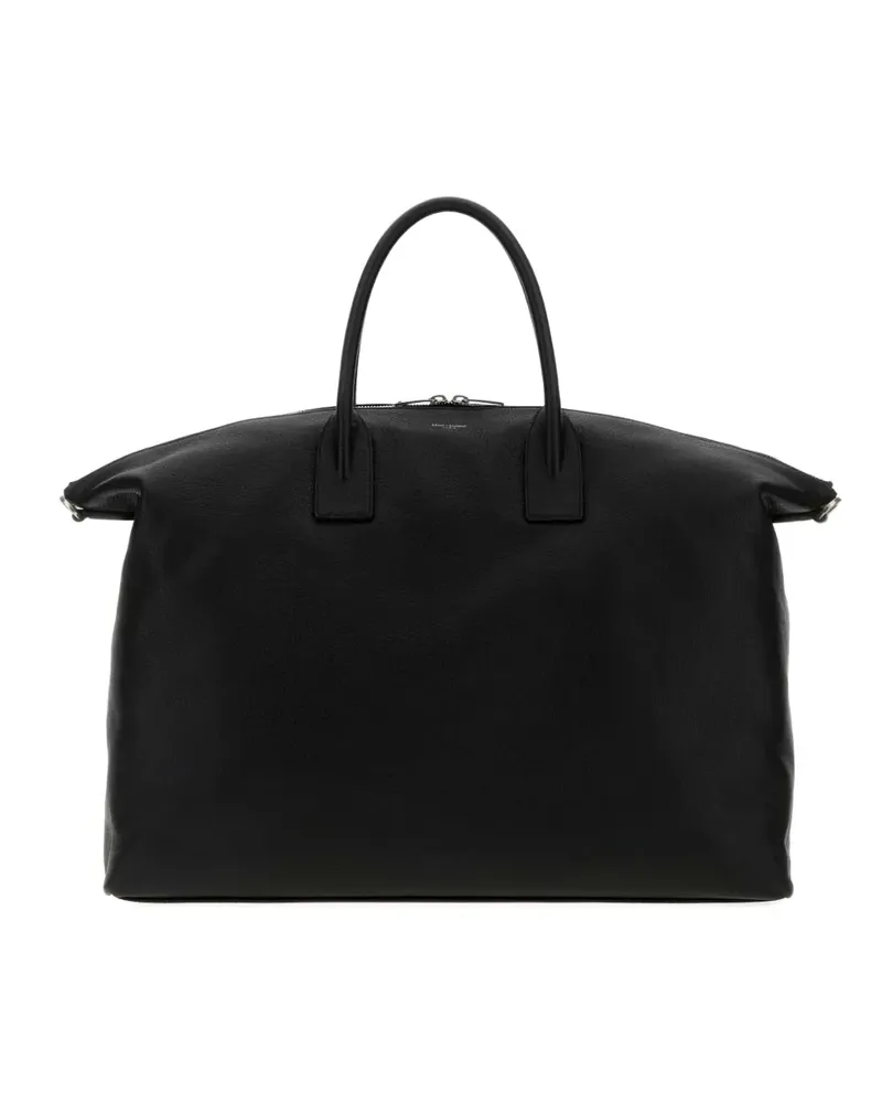 Saint Laurent Shopper mit Logo-Print - Schwarz Schwarz