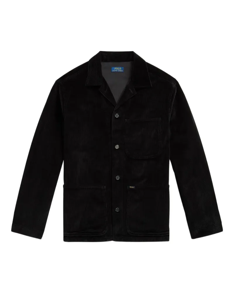 Ralph Lauren Hemdjacke aus Cord - Schwarz Schwarz