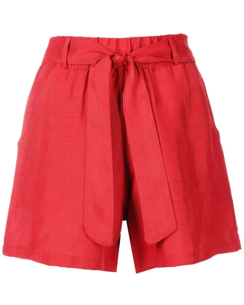 Amir Slama Shorts mit Gürtel - Rot Rot