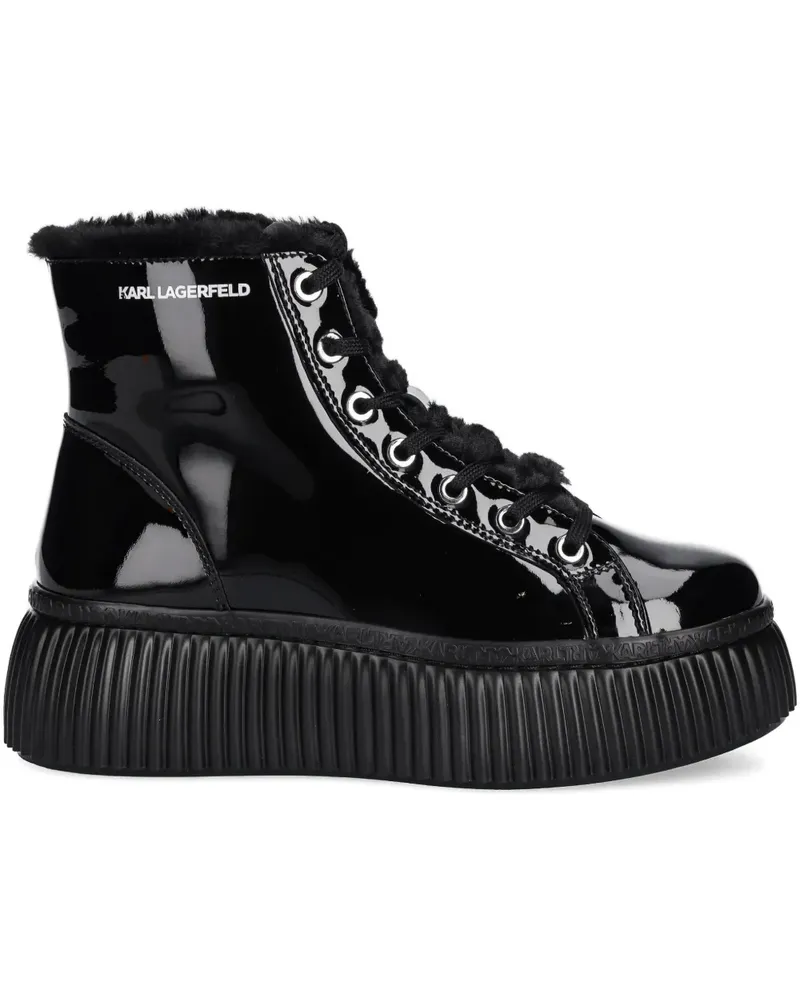 Karl Lagerfeld KREEPER LO leather ankle boots - Schwarz Schwarz