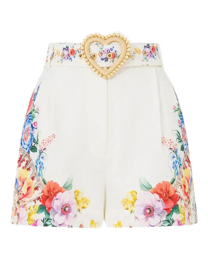 Camilla I Left My Heart In Granada belted shorts - Nude Nude