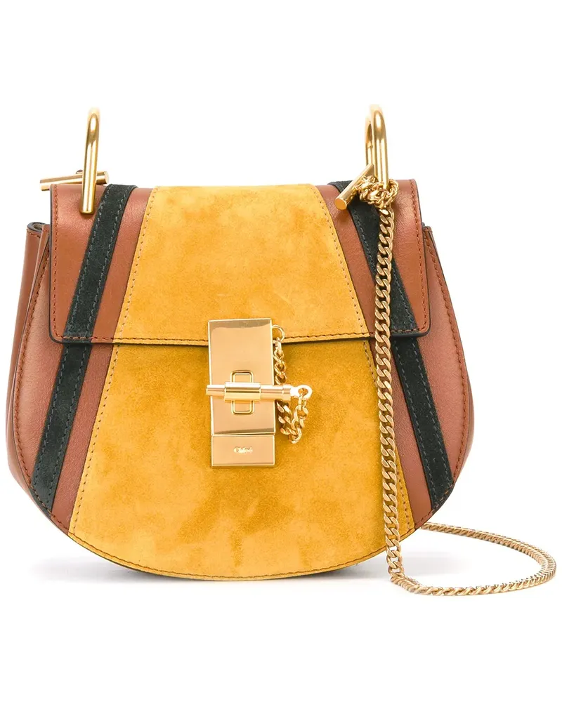 Chloé Drew' Schultertasche im Patchwork-Stil - Gelb Gelb