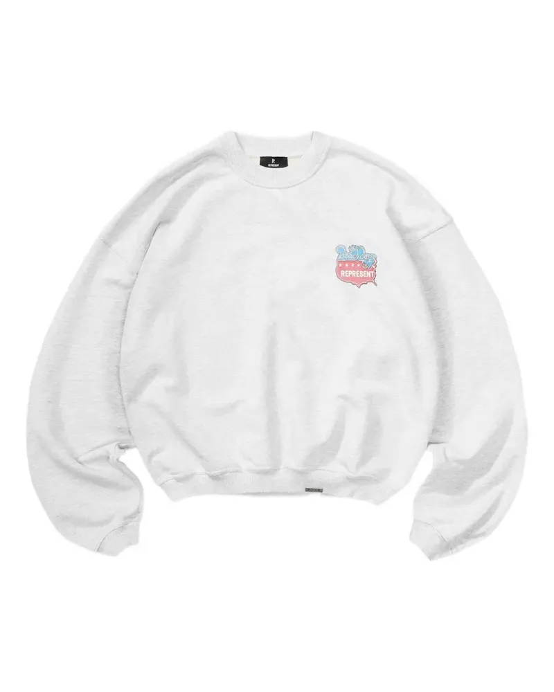 REPRESENT Sweatshirt mit grafischem Print - Grau Grau