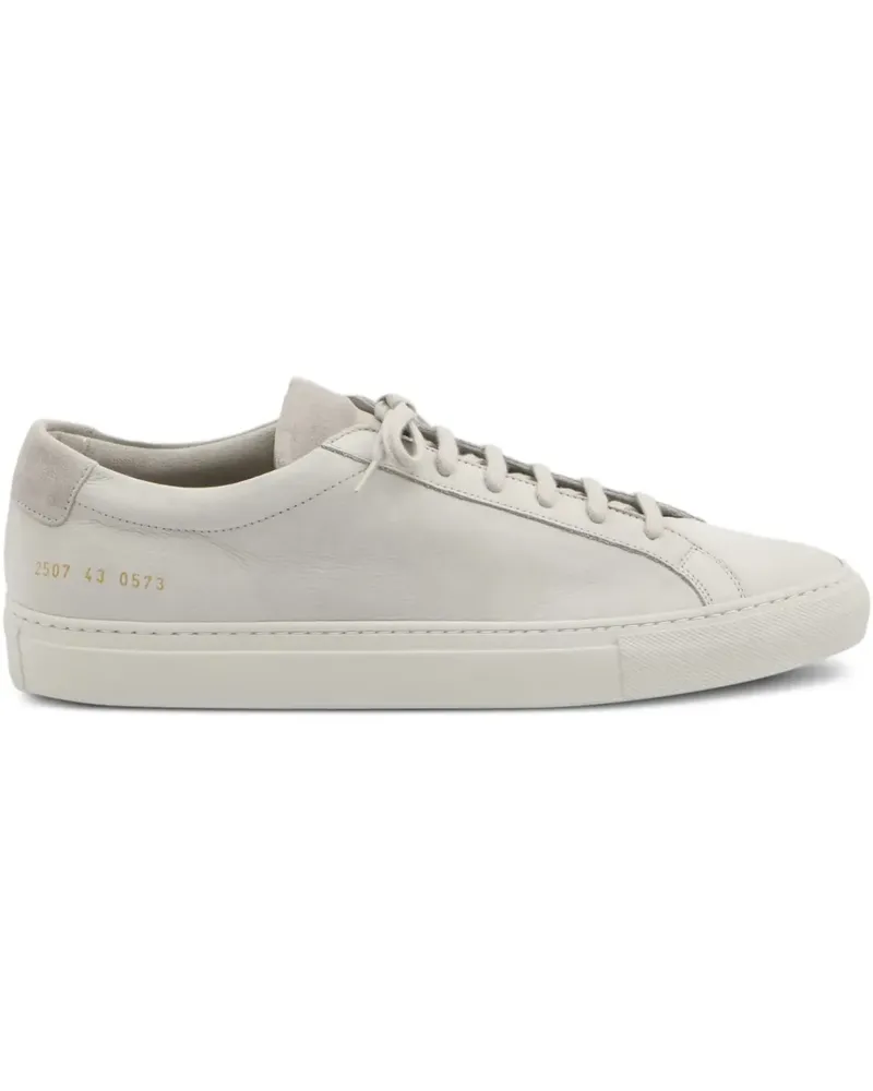 Common Projects Wildleder-Sneakers mit gemusterter Zunge - Grau Grau
