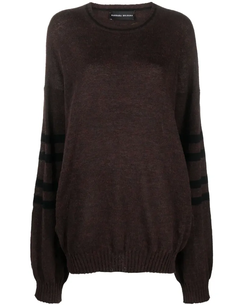 Barbara Bologna Pullover mit Streifendetail - Braun Braun