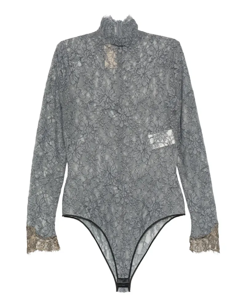 Valentino Garavani Langärmeliger Body - Grau Grau