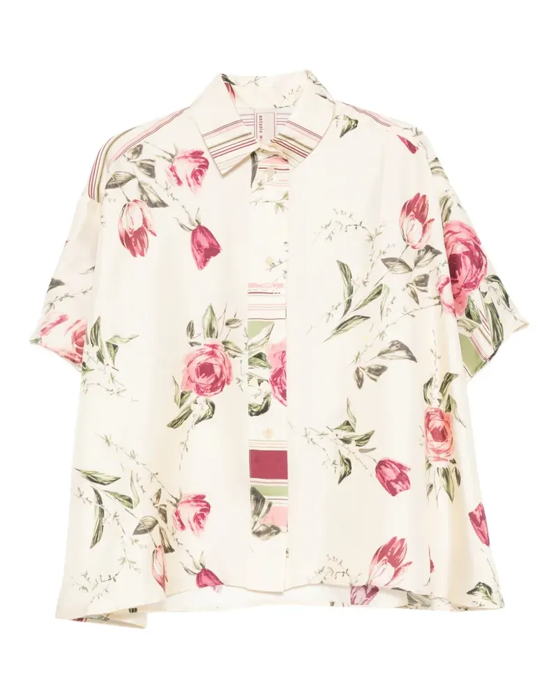 Antonio Marras Hemd mit Blumenmuster - Nude Nude