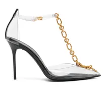 chain-link transparent pumps - Weiß