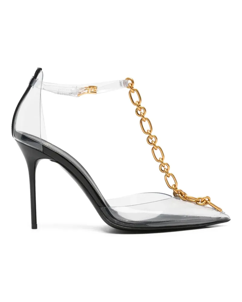 Balmain chain-link transparent pumps - Weiß Weiß
